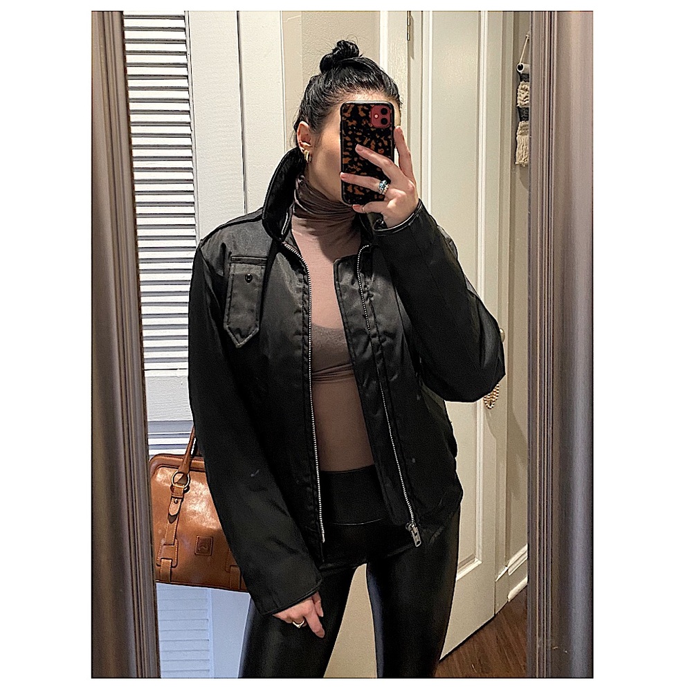 Vintage moto jacket, quilted lining